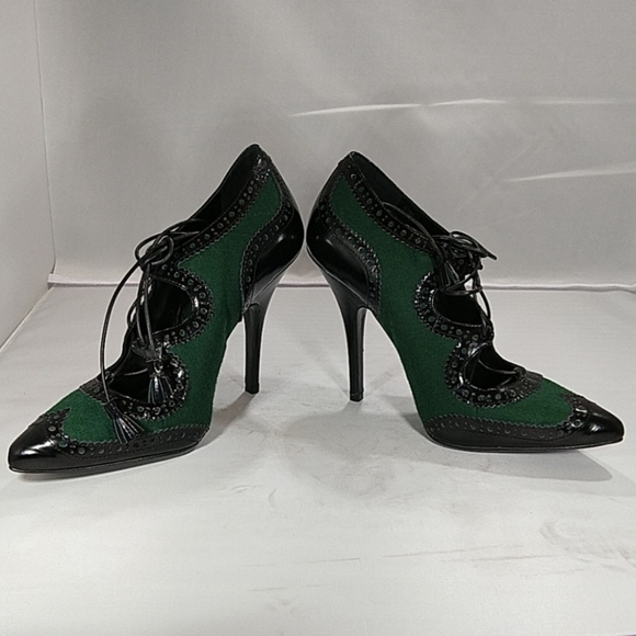 Tory Burch, size 8.5 Hawthorn lace up heels - Picture 2 of 7